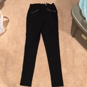 zipper pocket high waisted leggings